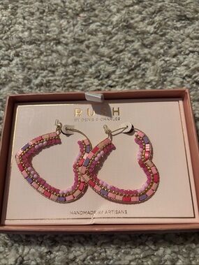 NWT Rush by Denis & Charles Heart Earrings
